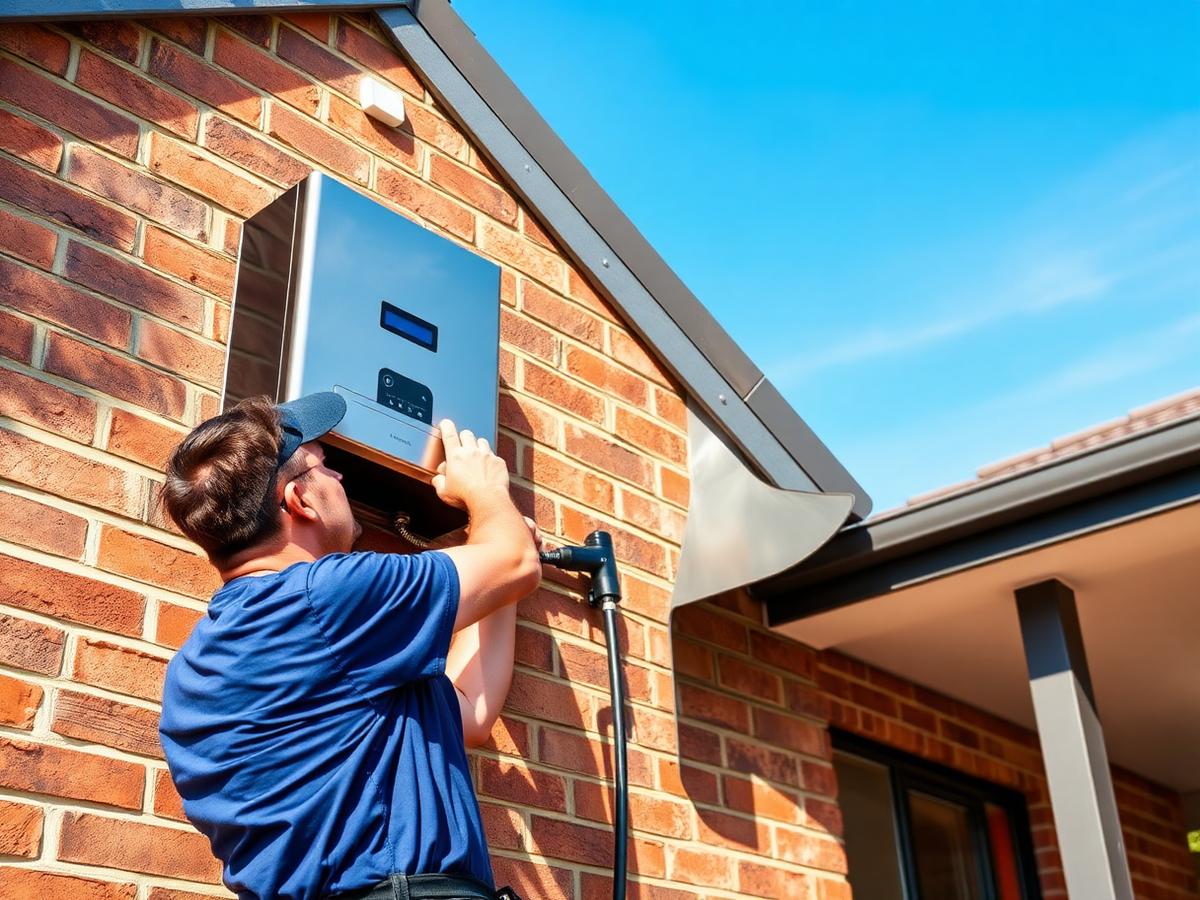Hot water system installation on Sydney home